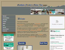 Tablet Screenshot of matthewflindersmotorinn.com.au